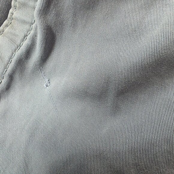 Mens Roundtree & Yorke Casual Blue Chino Shorts Elastic Drawstring Waist 38x7 - Picture 8 of 10